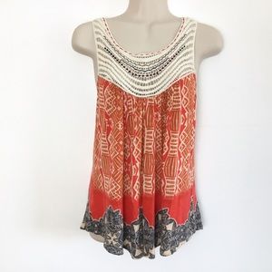 1.9 One Sept Sleeveless Top Anthropologie Crochet